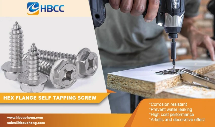 Hex Flange Head Self Tapping Screws Features