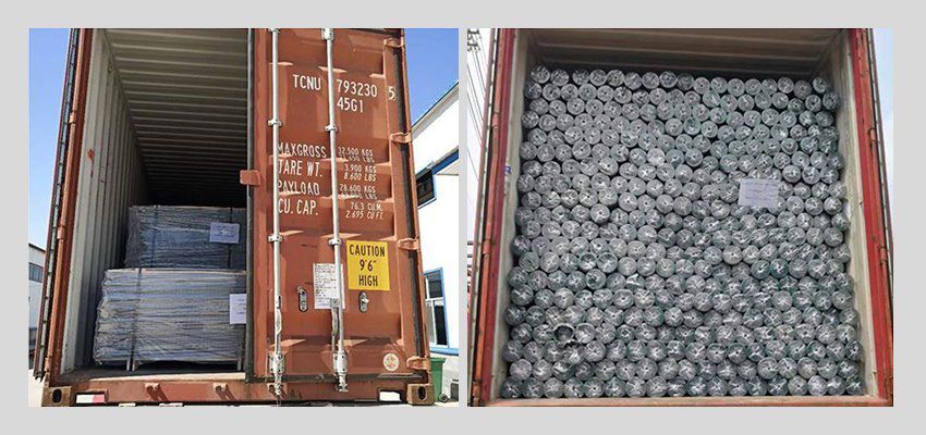 Vinyl Coated Chain Link Fence loading container Vinyl Coated Chain Link Fence loading container